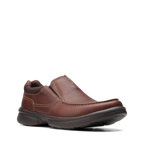 NWTClarks mens Bradley Free Loafer Tan Tumbled Leather 7.5 US